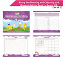 Rising Star Kids Learning Drawing, Colouring & Origami Activity Book for Senior KG Set of 3| Learn To Colour| Paper Folding Book| Ages 5-6 Years | Grocsy