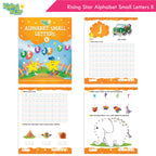 Rising Star Fun Learning Junior KG Books Set of 6 Ages 4-5 Years| Alphabet, Cursive Writing, Number, Colouring, Pattern Writing, Rhymes & Stories | Grocsy