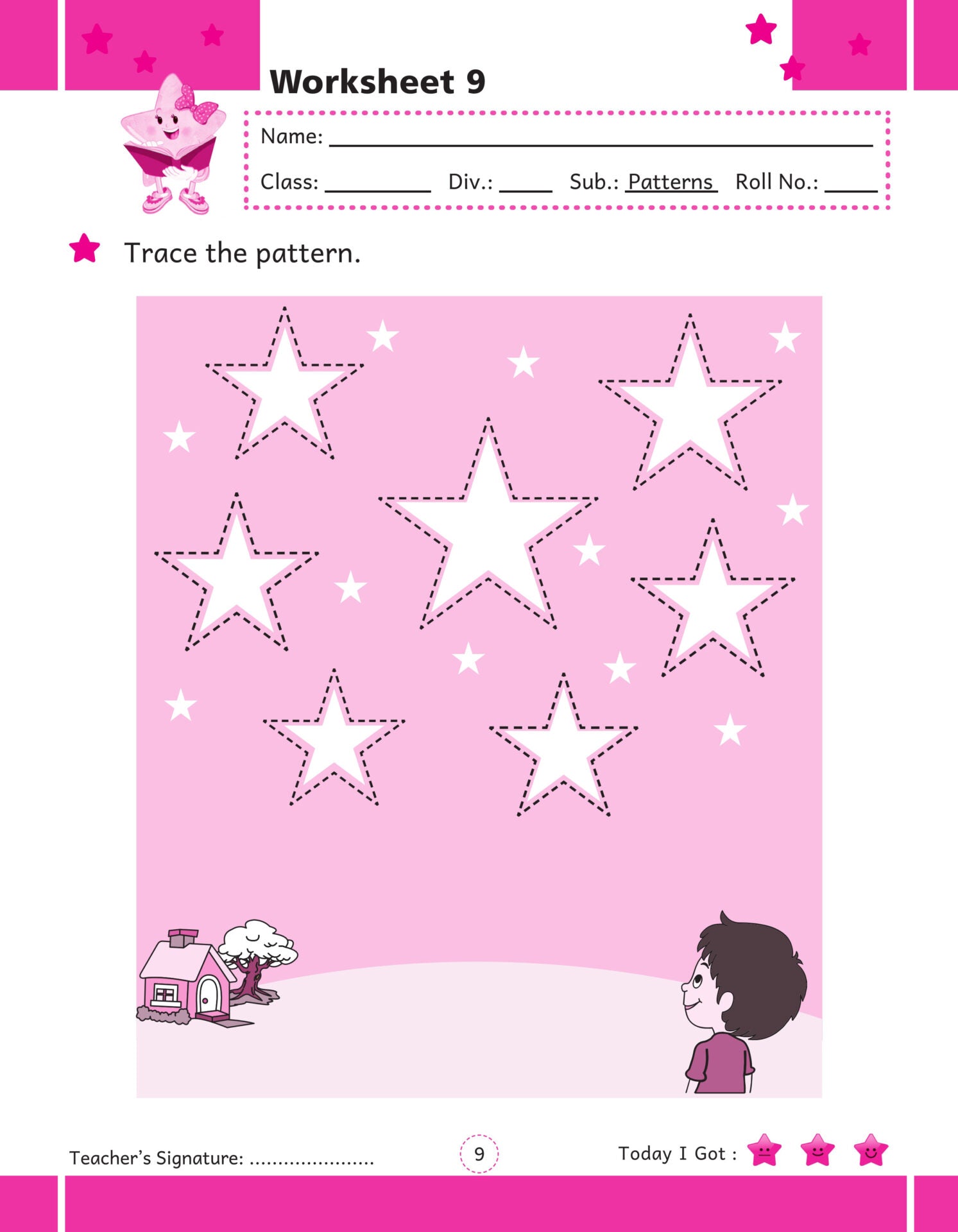 Rising Star Preschool Fun Learning Worksheets And Assessment Books Set of 3 Ages 3-6 Years |Printable Worksheets for Kindergarten| | Grocsy