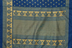 Vamika Blue Printed Art Silk Saree | Grocsy