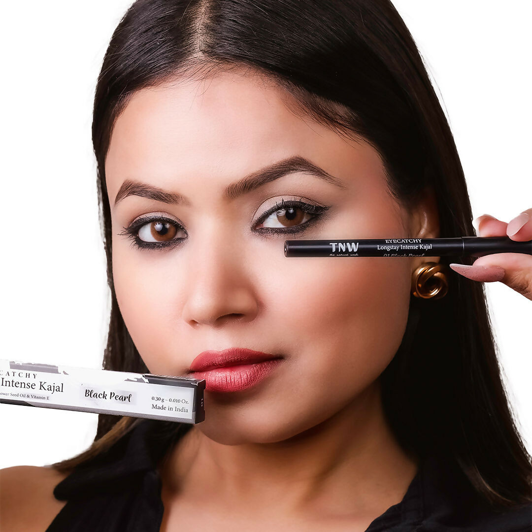 The Natural Wash Eyecatchy Longstay Intense Kajal - Black Pearl | Grocsy
