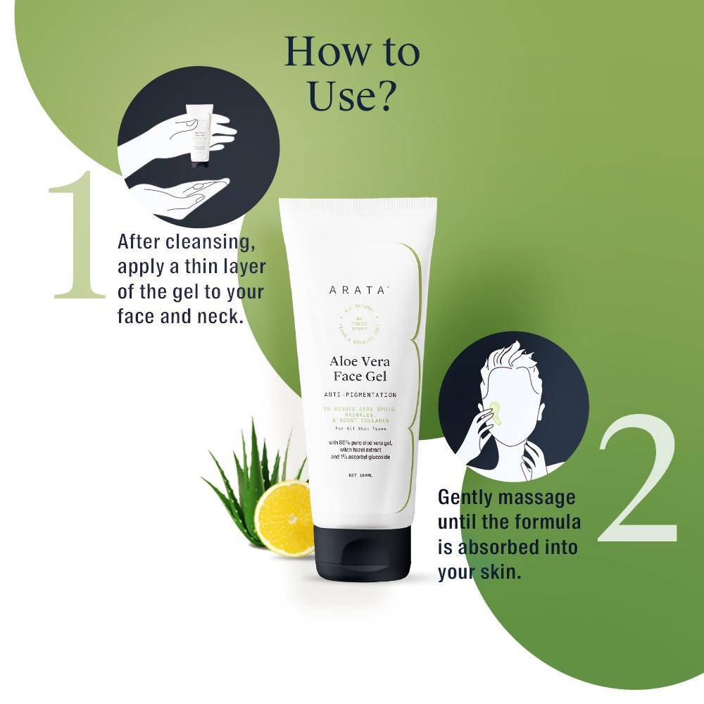Arata Aloe Vera Face Gel | Grocsy