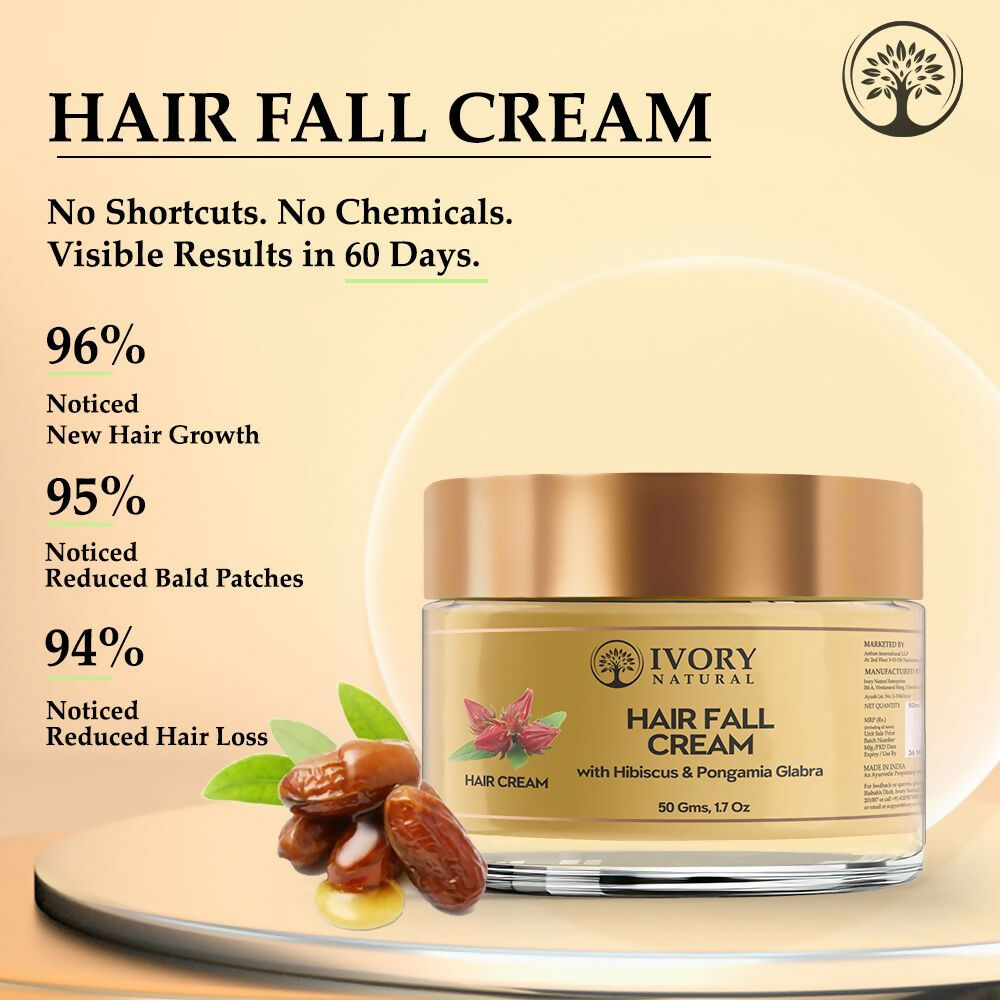Ivory Natural Hair Fall Cream For Hair Fall & Less Hair Control | Grocsy