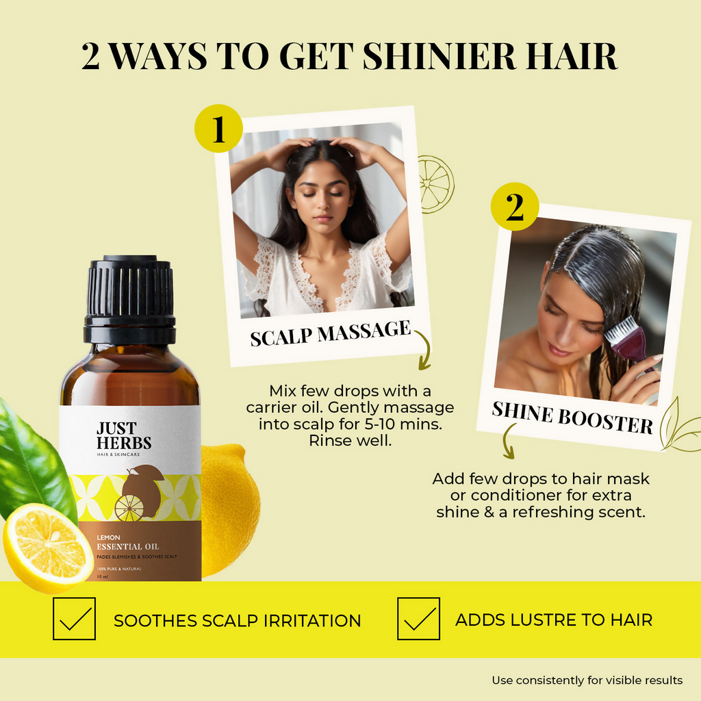 Just Herbs Lemon Essential Oil | Grocsy
