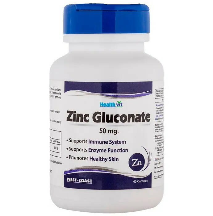 Healthvit Zinc Gluconate Capsules | Grocsy
