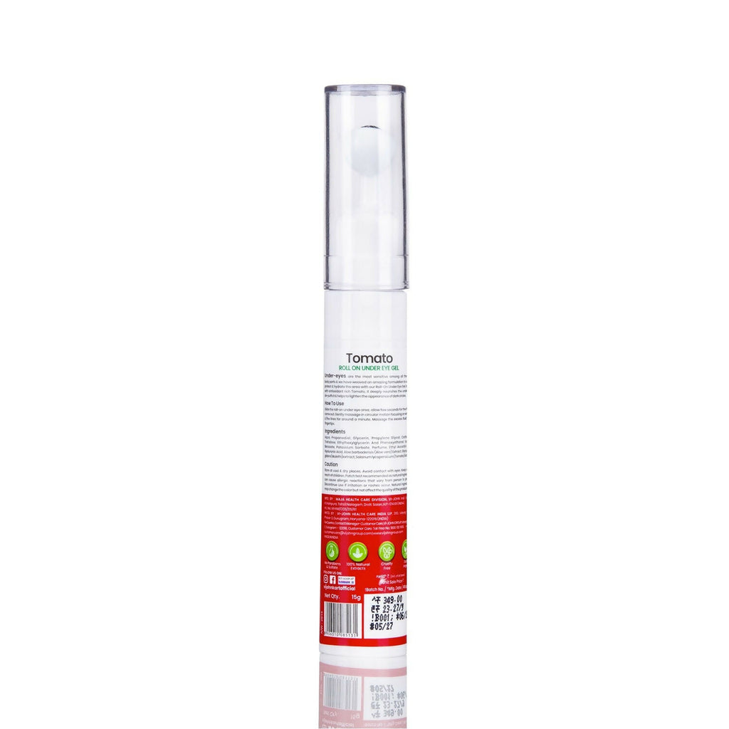 VI-JOHN Prakritik Tomato Under Eye Gel, Reduces Dark Circles, Puffiness,Fine Lines 100% Bioactives | Grocsy