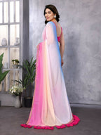 Designer Partywear Multi Georgette Fancy Saree - Kanak | Grocsy