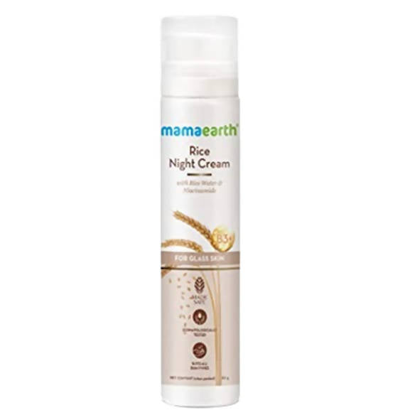Mamaearth Rice Night Cream With Rice Water & Niacinamide | Grocsy