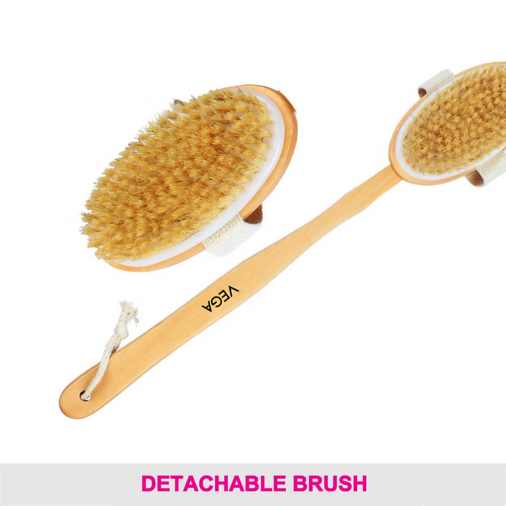 Vega Natural Bristle Bath Brush | Grocsy