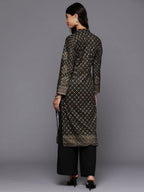 Ahalyaa Women's Traditional wear Kurta - Black | Grocsy