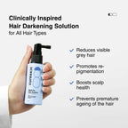 Cureskin Dark Pro Hair Solution Natural Hair Darkener with Colour Protection | Grocsy