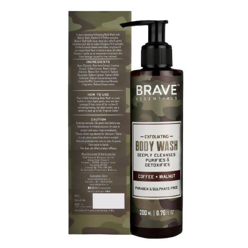 Brave Essentials Exfoliating Body Wash | Grocsy