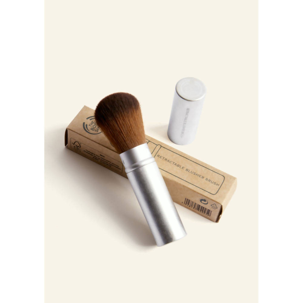 The Body Shop Retractable Blusher Brush - Silver | Grocsy