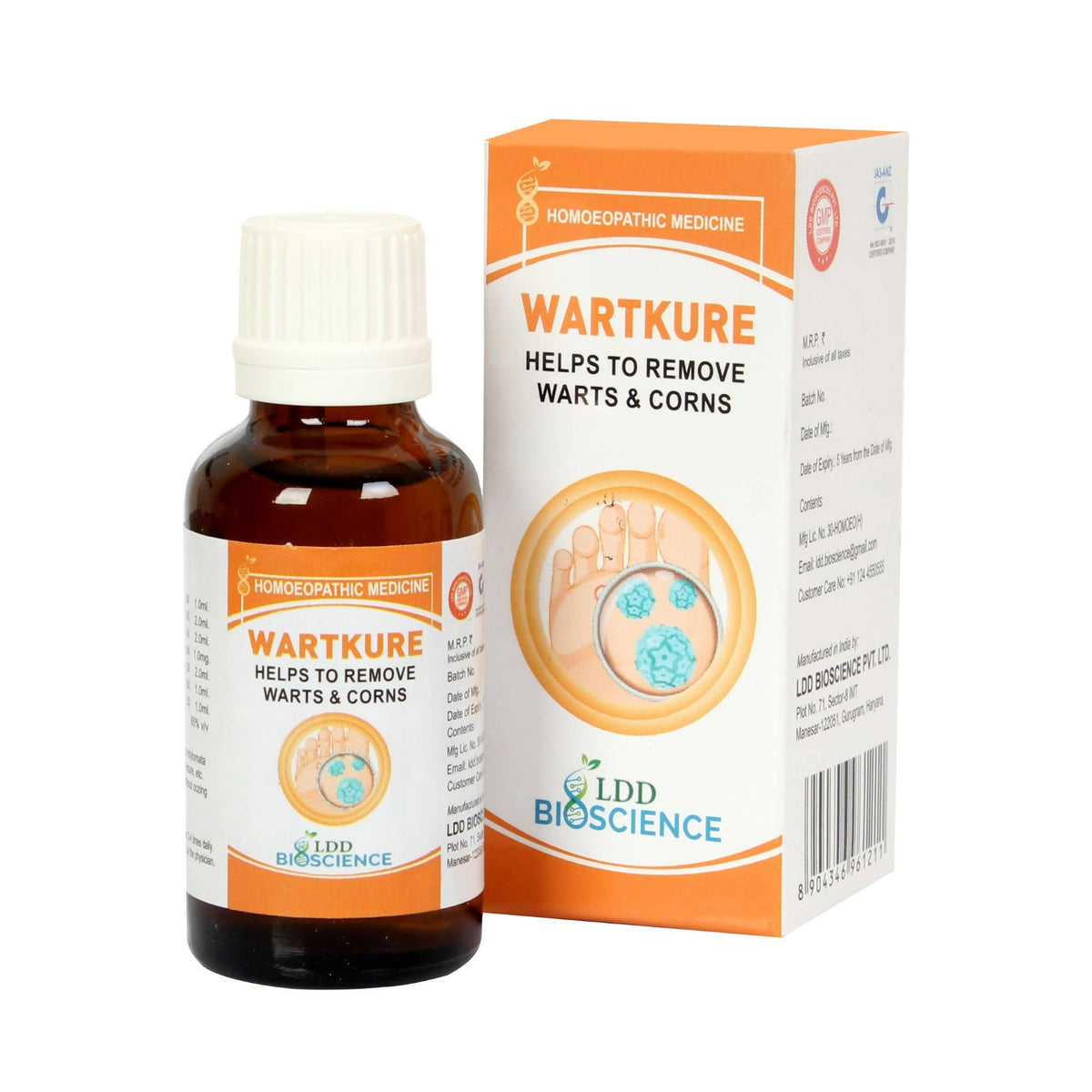 LDD Bioscience Homeopathy Wartkure Drops | Grocsy