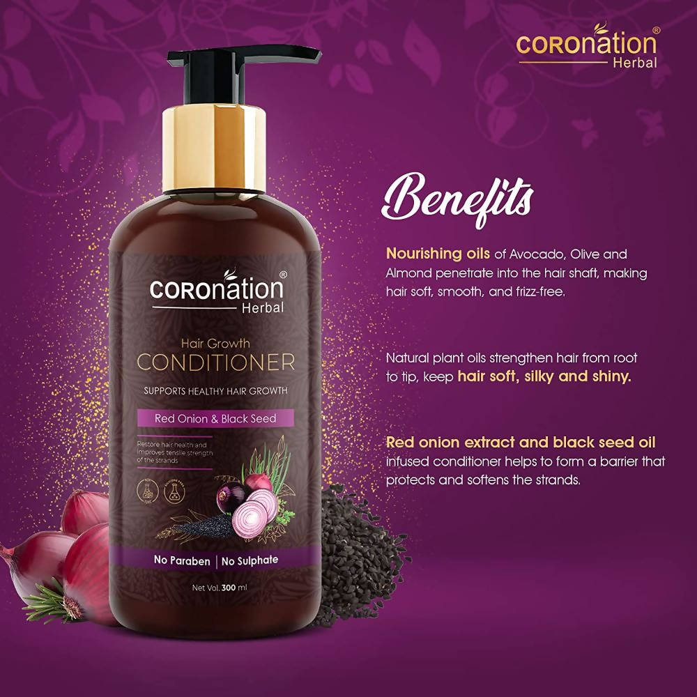 Coronation Herbal Red Onion & Black Seed Hair Conditioner | Grocsy