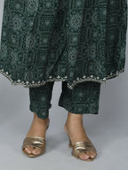 Alvano Women's Attractive And Stylish Rayon Anarkali Kurta With Pant And Dupatta | Grocsy