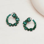 Jade Stud Earrings- Ruby Raang | Grocsy