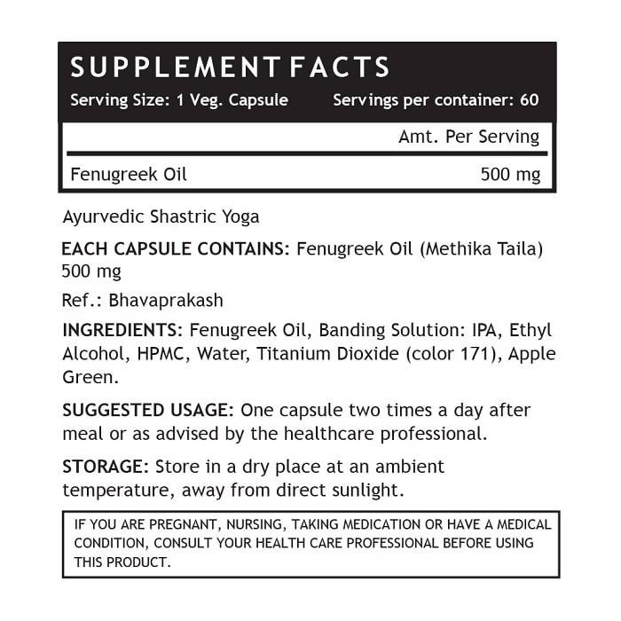 Inlife Fenugreek Oil Capsules | Grocsy