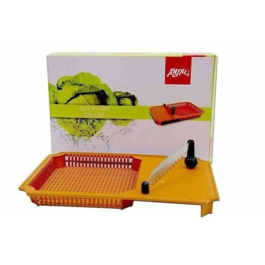 Anjali Cut & Wash Chopping Board For Vegetables - Chopping Knife | Grocsy