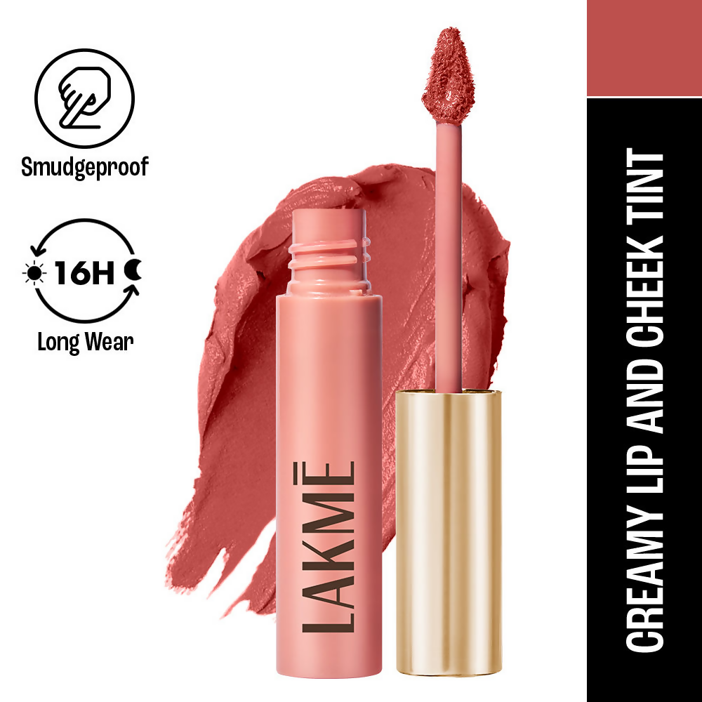 Lakme Double Duty Lip & Cheek Mousse Matte Lipstick - Blush Velvet | Grocsy