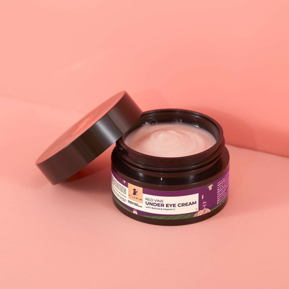 Pilgrim Red Vine Under Eye Cream with Retinol & Vitamin C For Dark Circles, Wrinkles, & Puffy Eyes | Grocsy