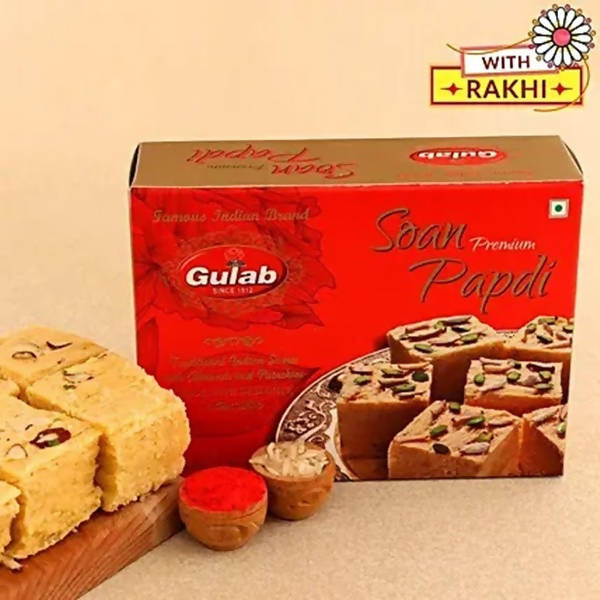 Fancy Meenakari Rakhi And Saon Papdi | Grocsy