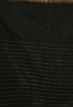 Mominos Fashion Moeza Black Bhagalpuri Handloom Silk Raj Shree Saree with unstitched Blouse piece | Grocsy