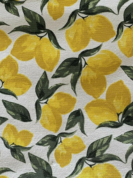 Oak & Lily 100% Cotton Kitchen Apron-Lemon Yellow | Grocsy