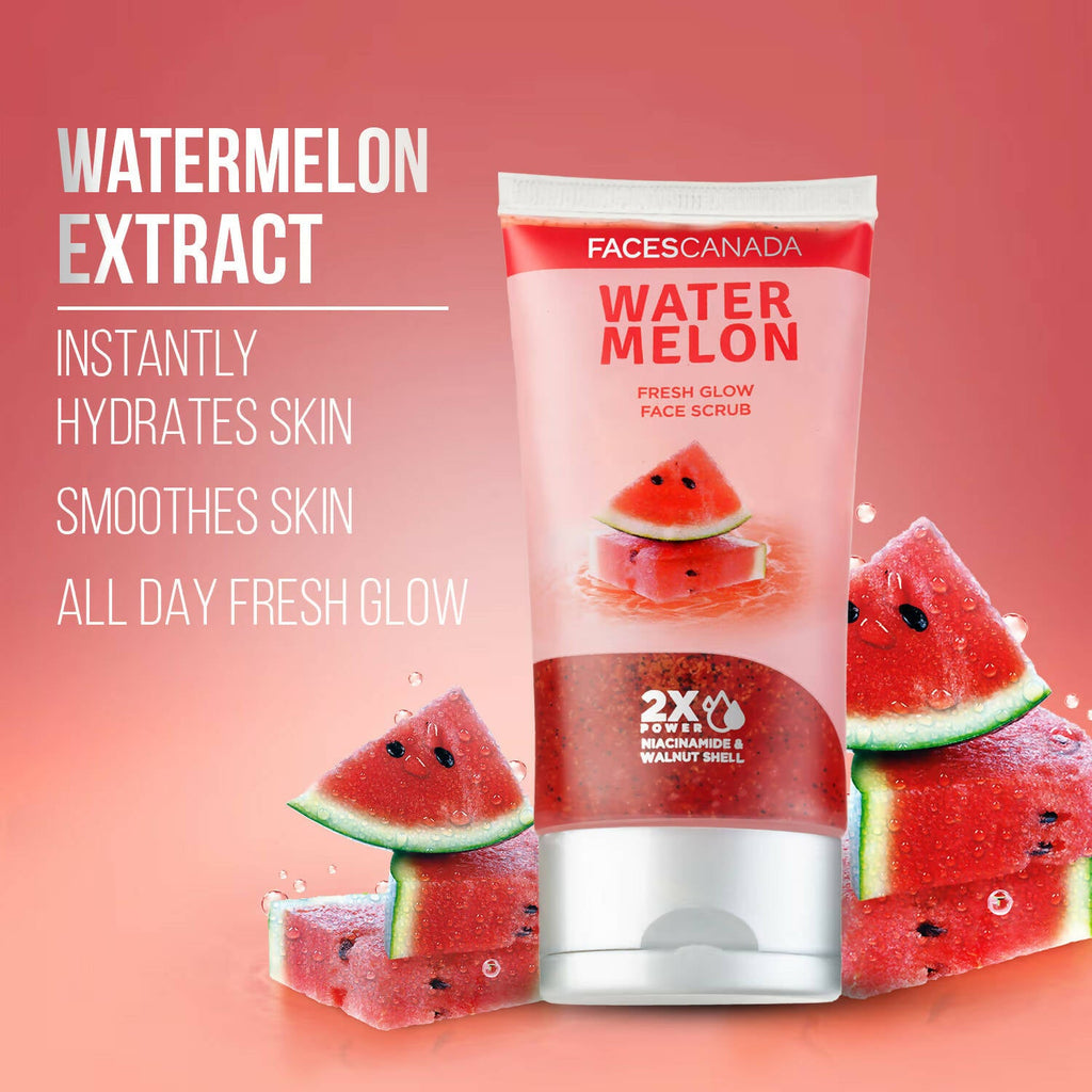Faces Canada Water Melon Fresh Glow Face Scrub | Grocsy