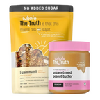 The Whole Truth Unsweetened Peanut Butter Crunchy + Muesli - Breakfast | Grocsy