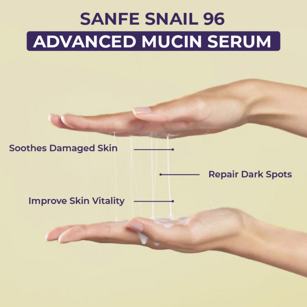 Sanfe Snail 96 Advanced Mucin Serum Hydrating Serum | Grocsy
