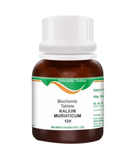 Bio India Homeopathy Kalium Muriaticum Biochemic Tablets | Grocsy
