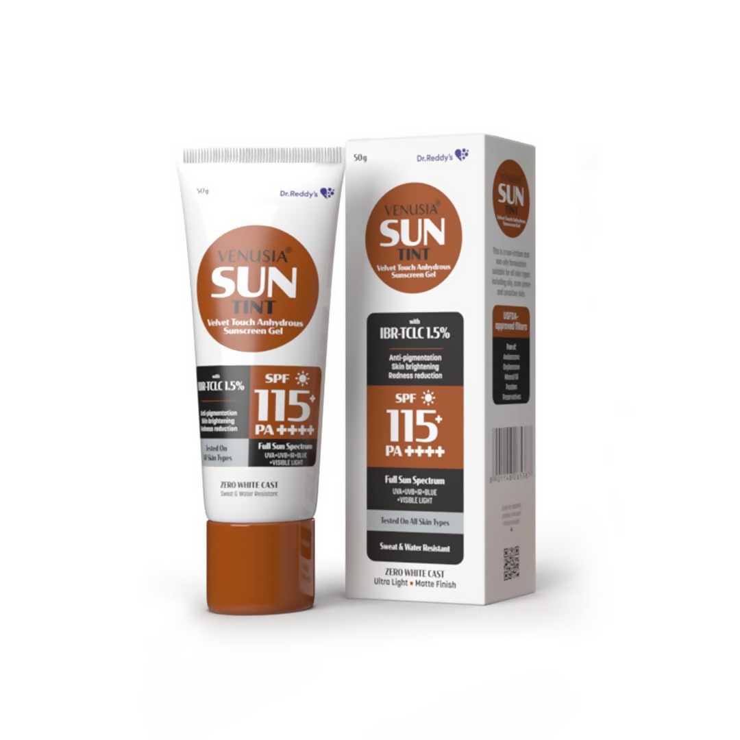 Dr. Reddy's Venusia Sun Tinted Sunscreen Gel SPF 115 | Grocsy