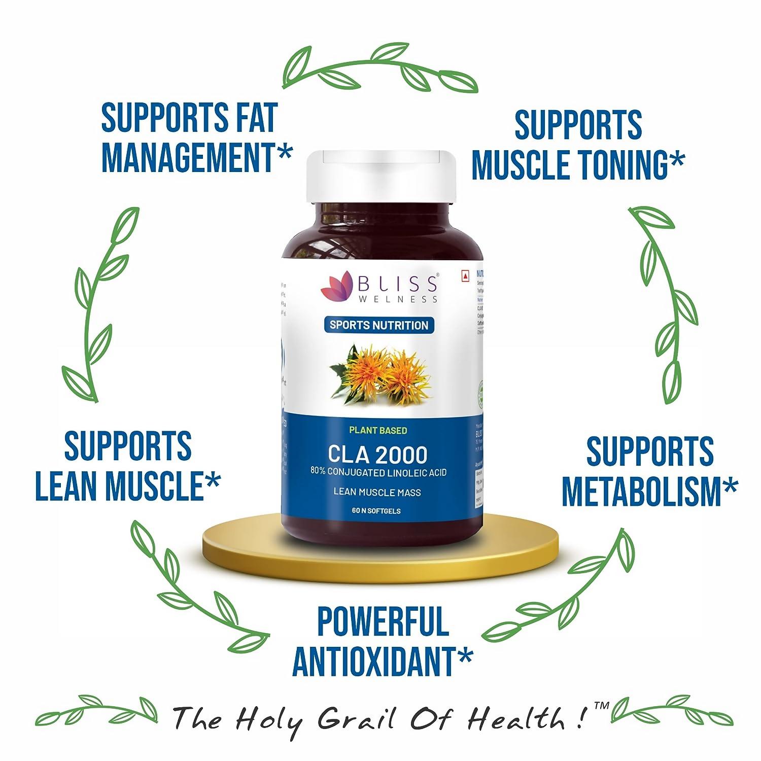 Bliss Welness CLA 2000 Softgel Capsules | Grocsy