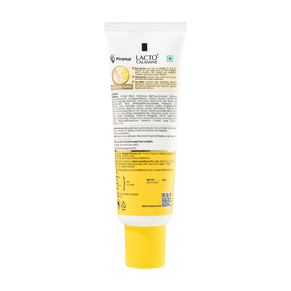 Lacto Calamine Dewy Sunscreen+Primer SPF 50 PFA +++ UVA & UVB Protection | Grocsy