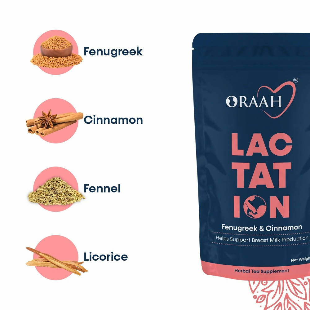 Oraah Lactation Herbal Tea | Grocsy