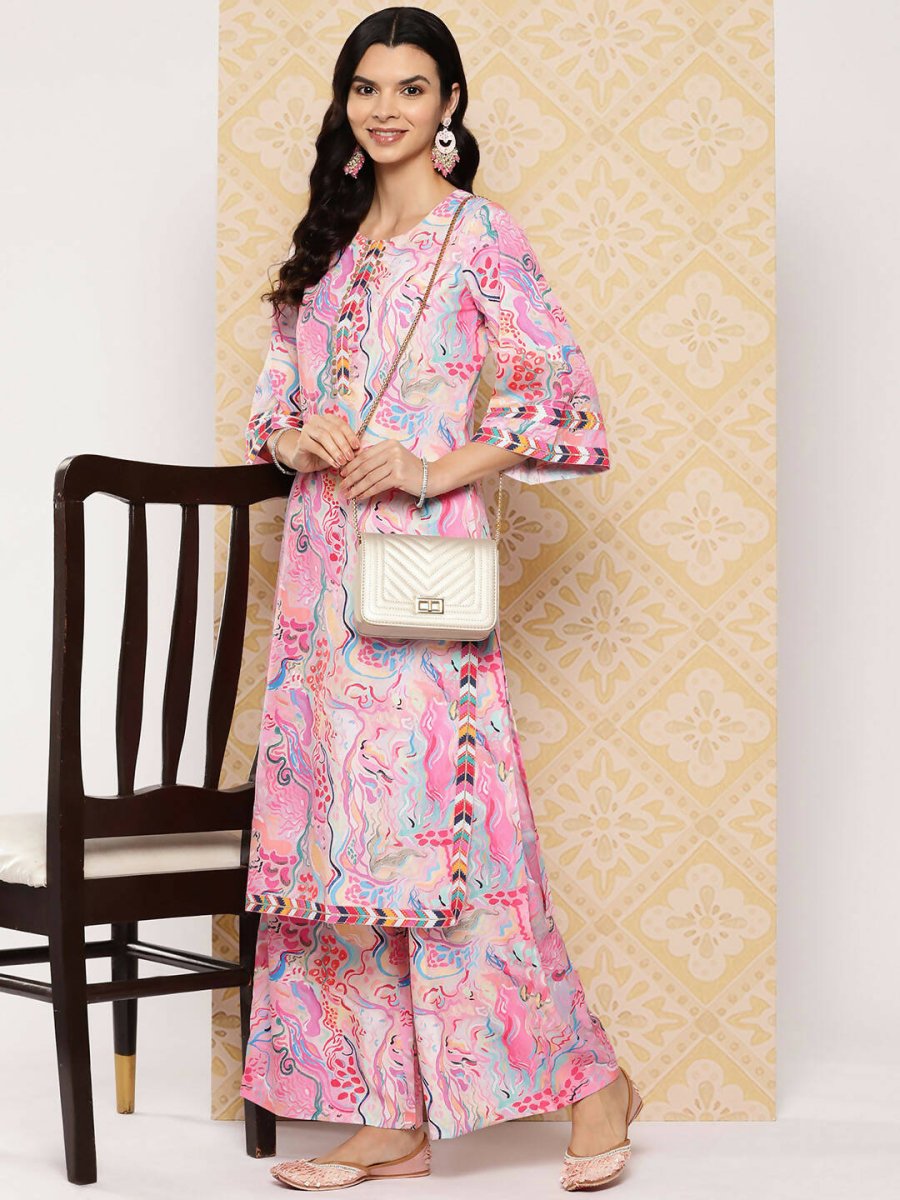 Ahalyaa Women's Traditional wear Kurta Set - Multi | Grocsy