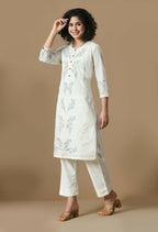 Joban Fashion White Cotton Kurta Set | Grocsy