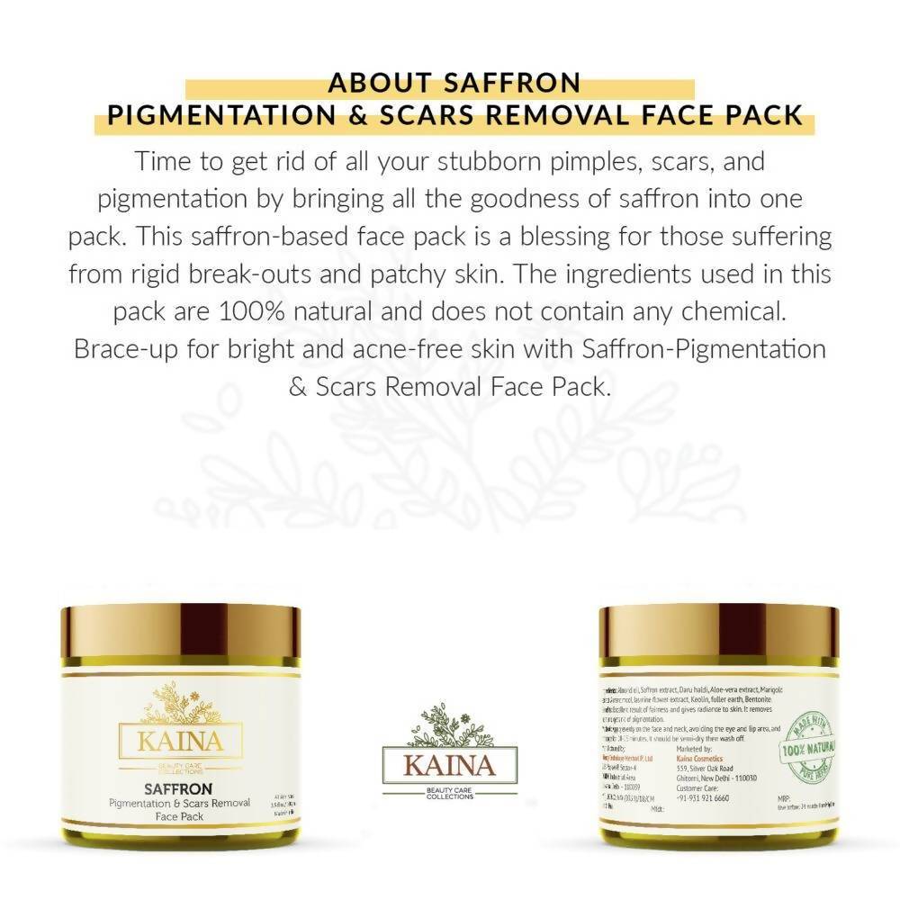 Kaina Saffron Face Pack | Grocsy