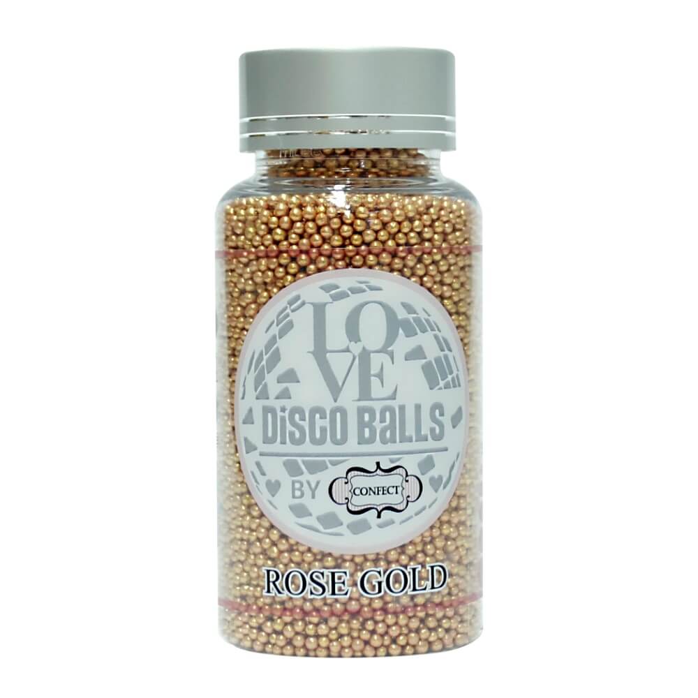 Confect Rose Gold Disco Balls Sprinkles 2 MM | Grocsy