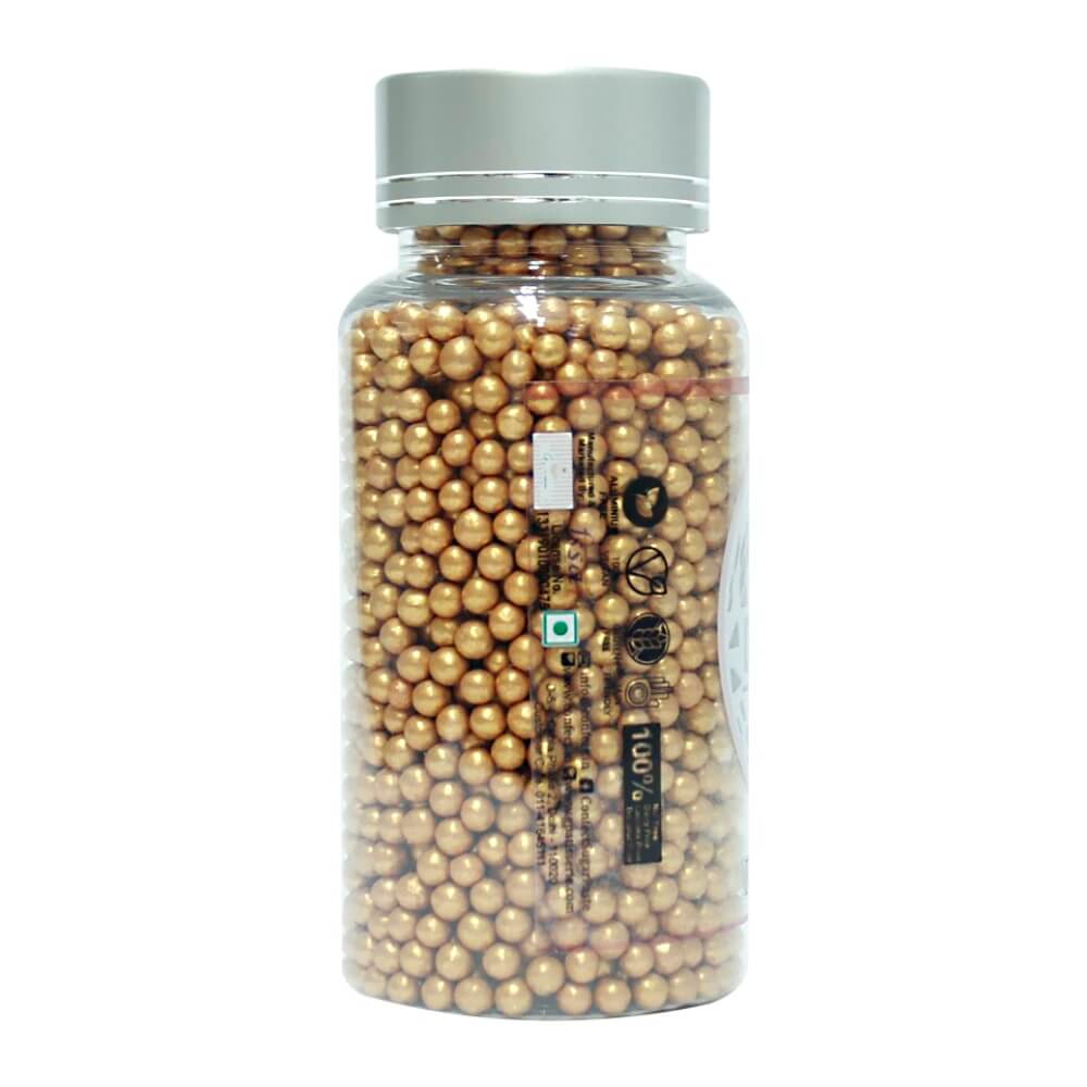 Confect Rose Gold Disco Balls Sprinkles 3 MM | Grocsy