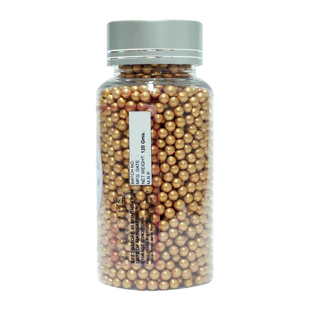 Confect Rose Gold Disco Balls Sprinkles 3 MM | Grocsy