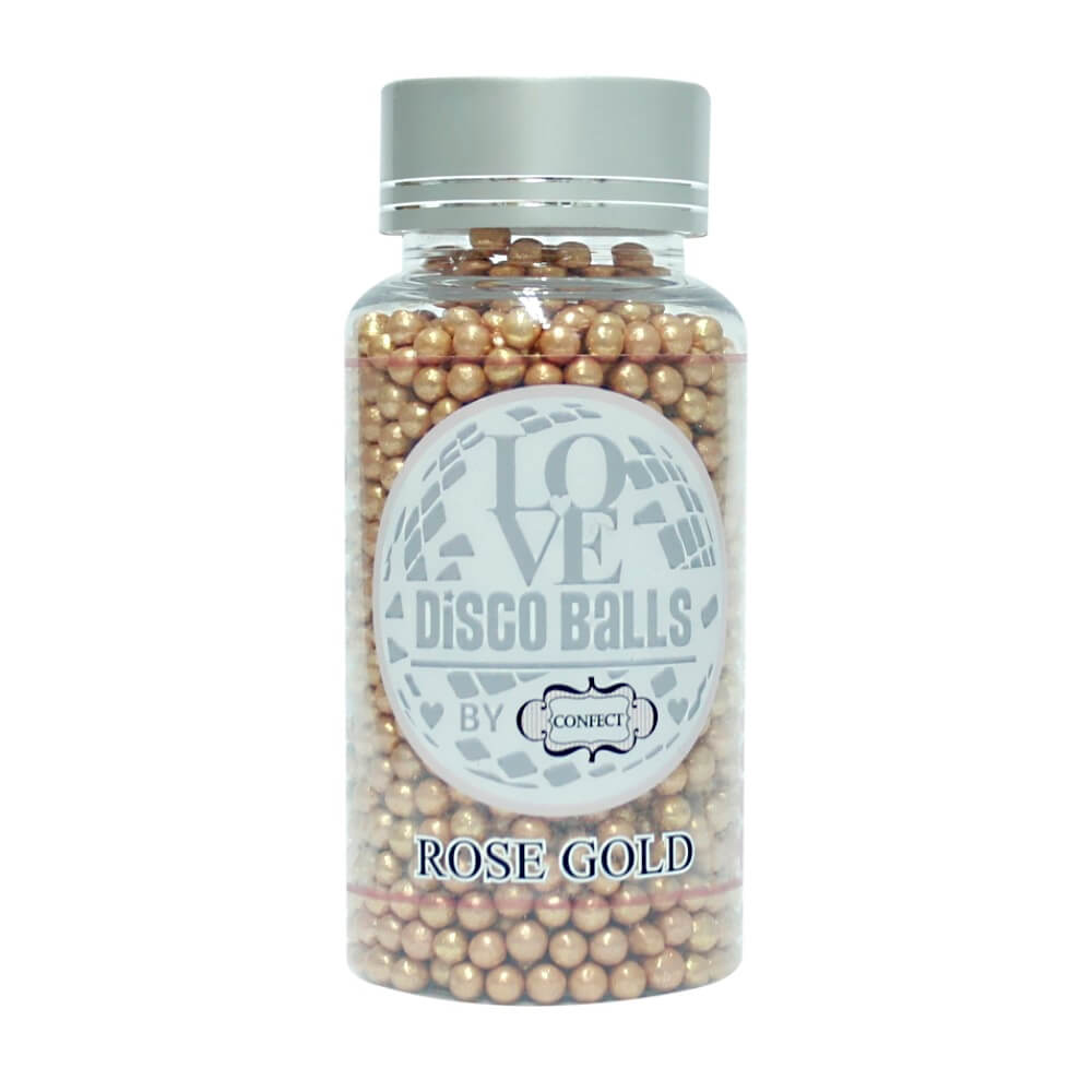 Confect Rose Gold Disco Balls Sprinkles 4 MM | Grocsy