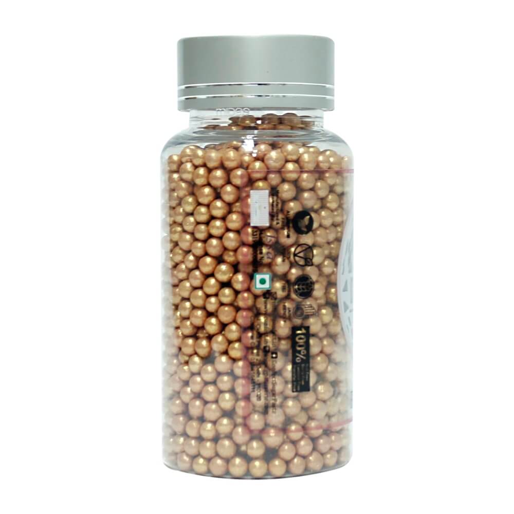 Confect Rose Gold Disco Balls Sprinkles 4 MM | Grocsy