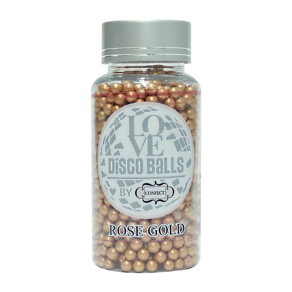 Confect Rose Gold Disco Balls Sprinkles 5 MM | Grocsy
