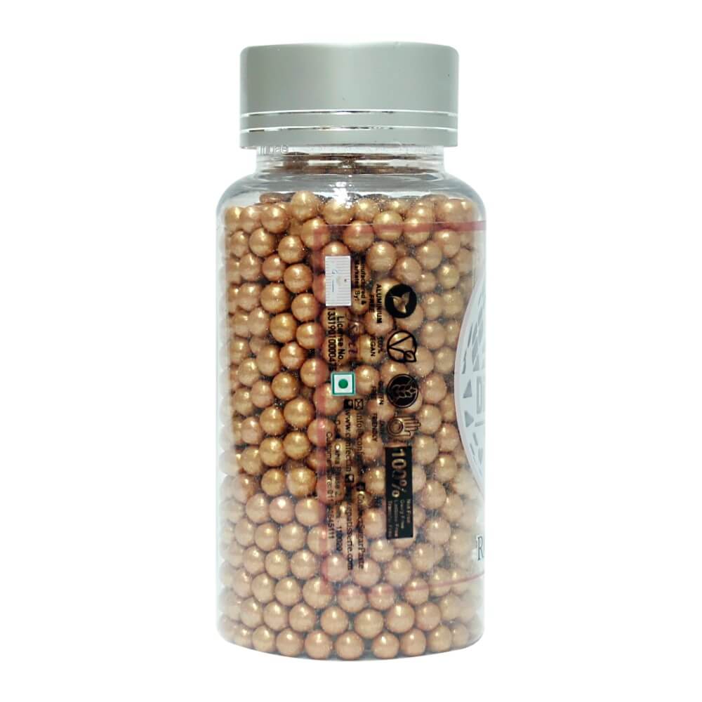 Confect Rose Gold Disco Balls Sprinkles 5 MM | Grocsy