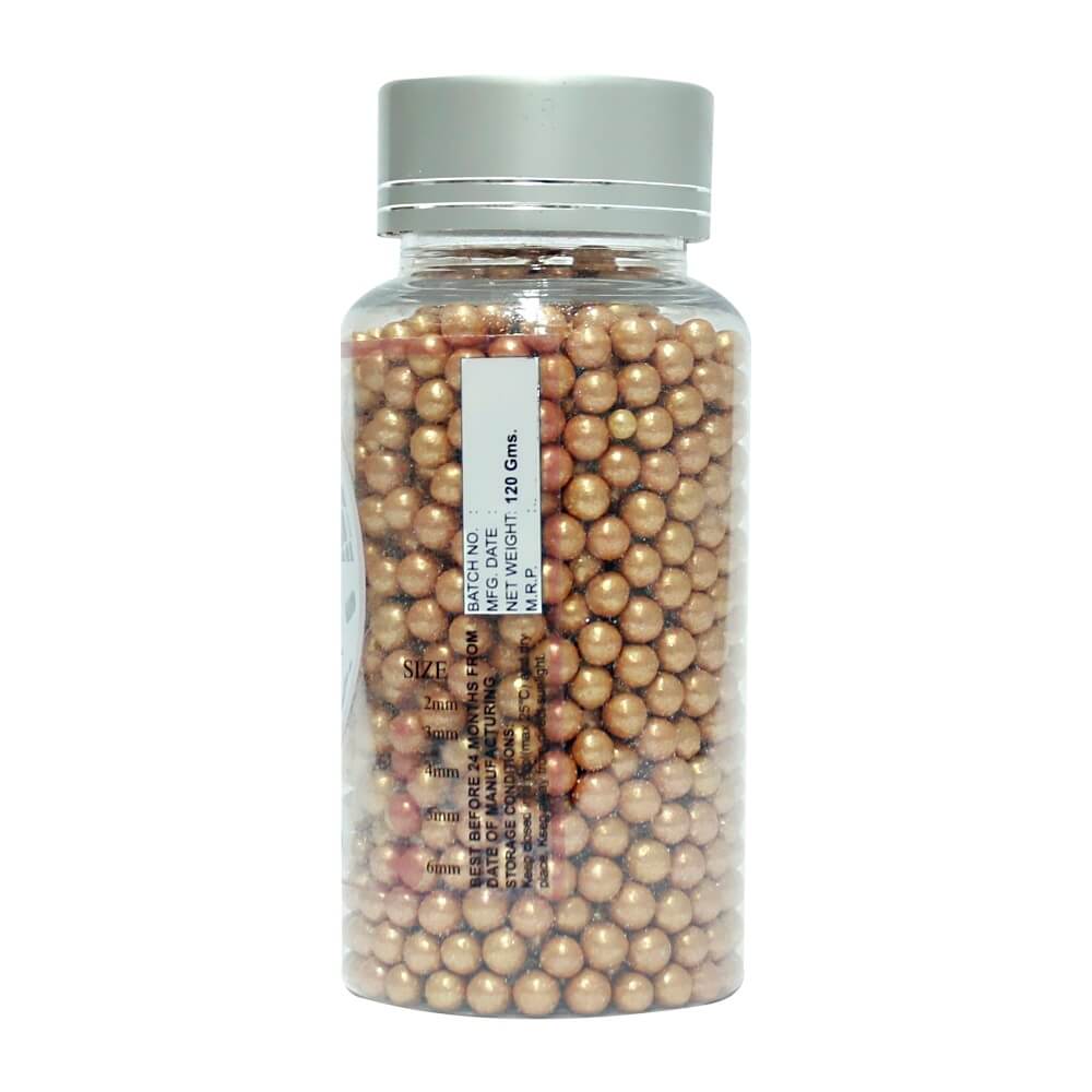 Confect Rose Gold Disco Balls Sprinkles 5 MM | Grocsy