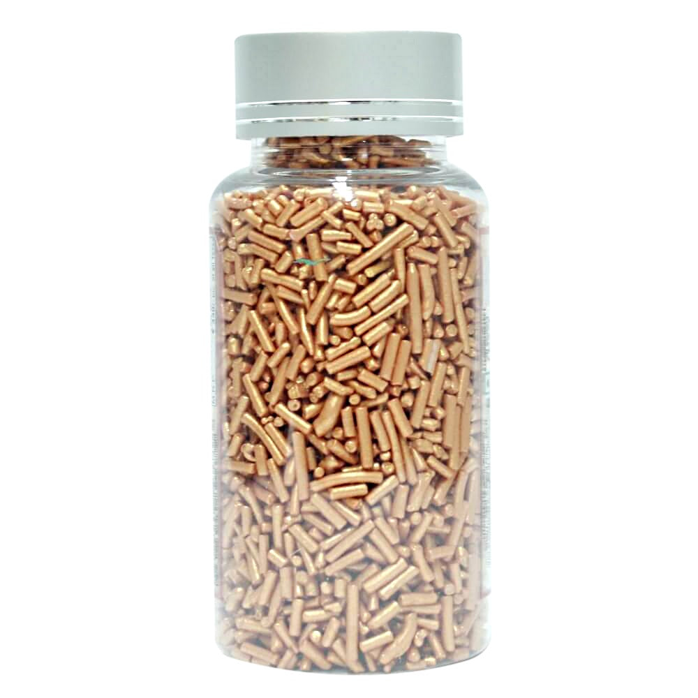 Confect Rose Gold Vermicelli Sprinkles | Grocsy