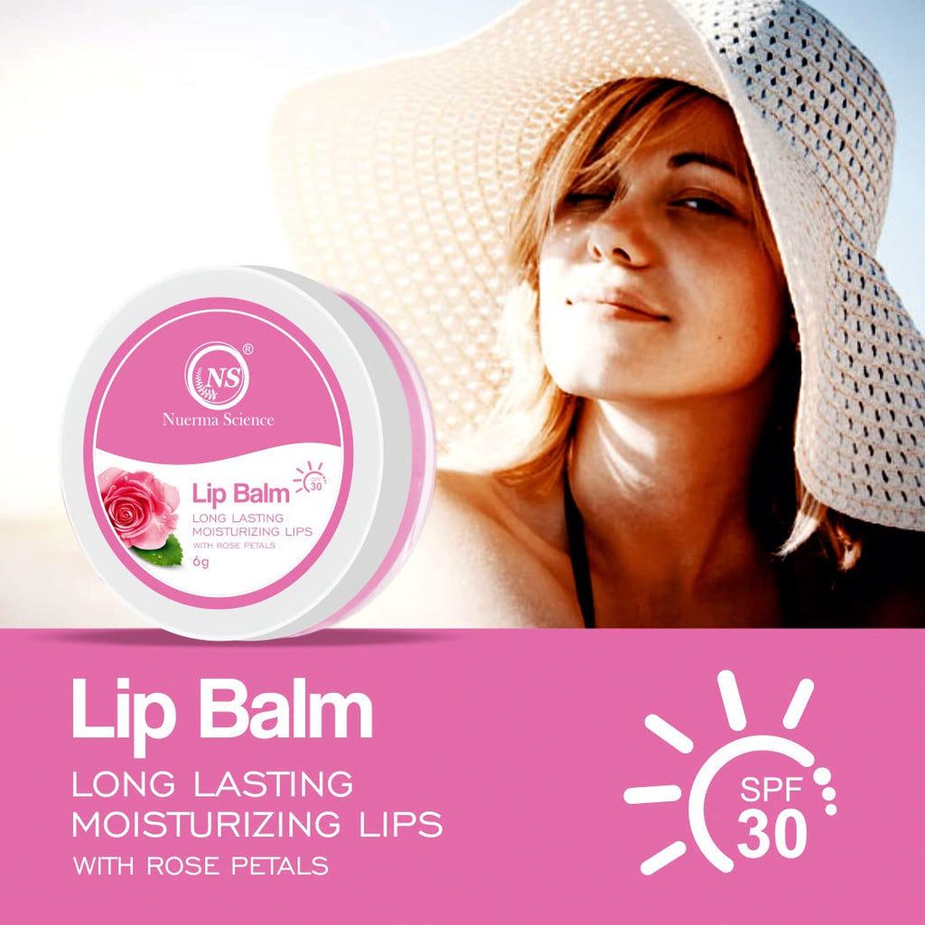 Nuerma Science Rose Petals Lip Balm | Long Lasting Moisturizing Lips | Grocsy