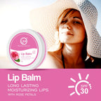 Nuerma Science Rose Petals Lip Balm | Long Lasting Moisturizing Lips | Grocsy